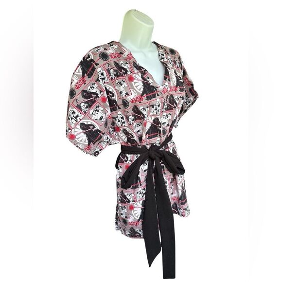 OOAK Star Wars Jedi Sith Stormtrooper Unisex Graphic Tunic Scrubs Top L XL 2XL - Picture 4 of 9